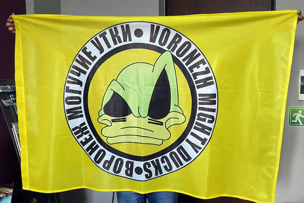 флаг с лого производство