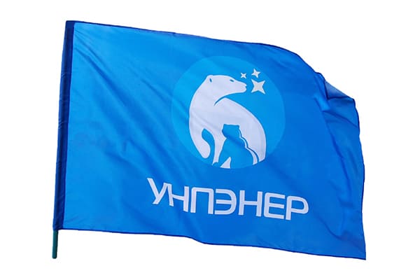 напечатать логотип на флаге